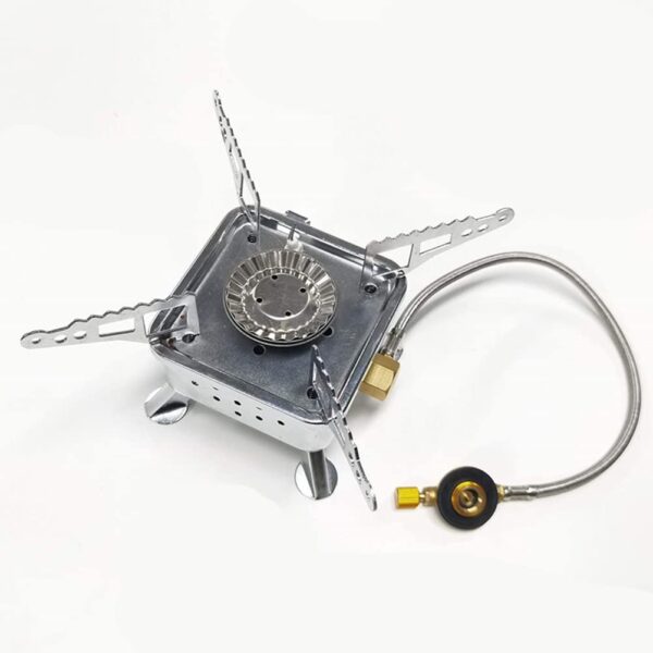 Stainless Steel Portable Camping Stove Outdoor Stove Portable Camping Gas Stove Camping Cooker Burner - Image 6