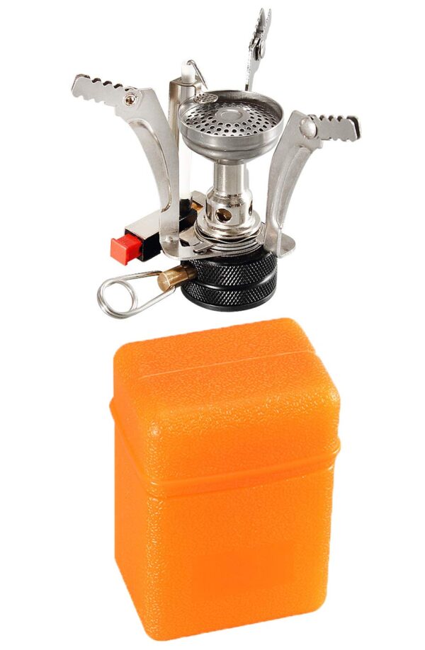Portable Camping Stoves Backpacking Stove with Piezo Ignition Stable Support Wind-Resistance Camp Stove for Outdoor Camping Hiking Cooking