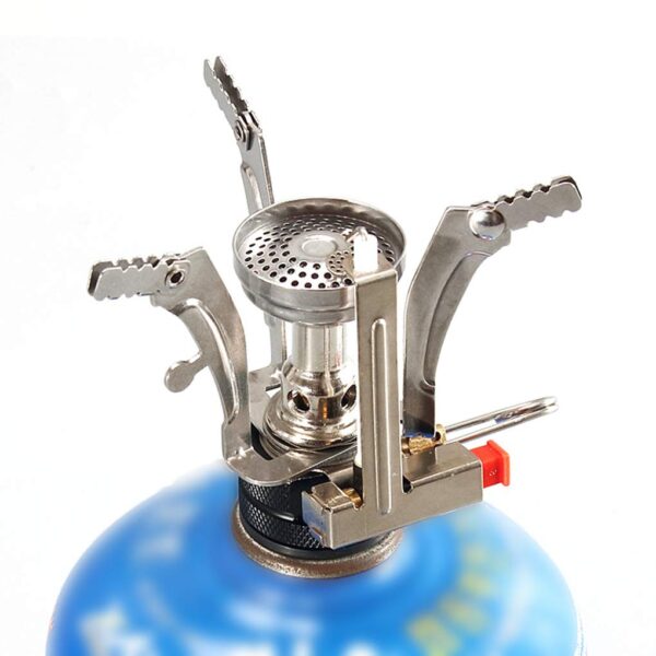 Portable Camping Stoves Backpacking Stove with Piezo Ignition Stable Support Wind-Resistance Camp Stove for Outdoor Camping Hiking Cooking - Image 2