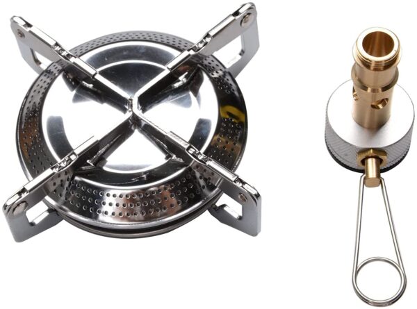 Camping Stove with Butane Adapter - Lightweight Backpacking Stove for Hiking & Travel - Image 3