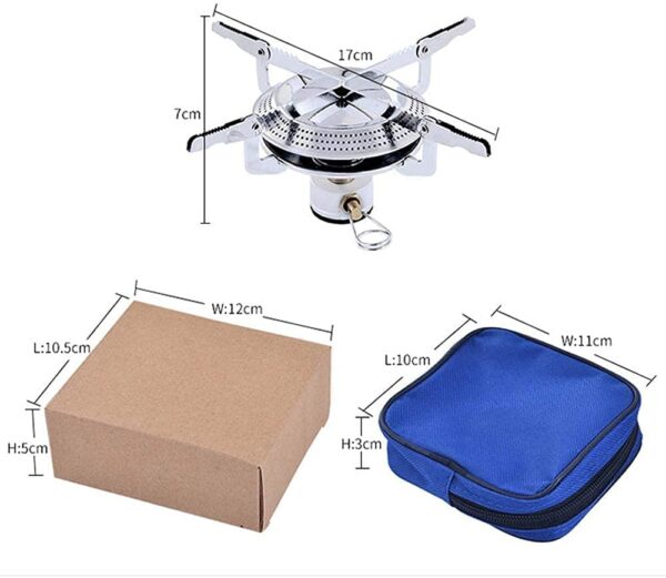 Camping Stove with Butane Adapter - Lightweight Backpacking Stove for Hiking & Travel - Image 5
